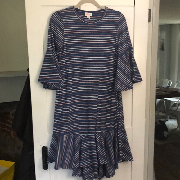 Bell Sleeve Ruffle Dress - Picture 2 of 5